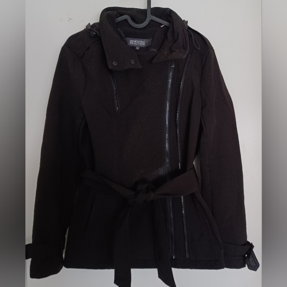 KENNETH COLE Reaction Black Jacket with hood